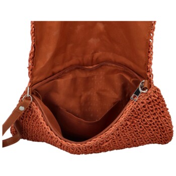 Dámská crossbody kabelka cihlová - Firenze Patty