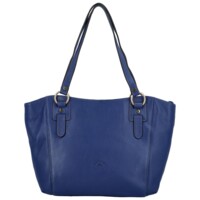 Dámská kožená kabelka přes rameno modrá - Katana