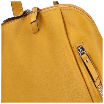 Dámský kožený batůžek žlutý - Katana Devero