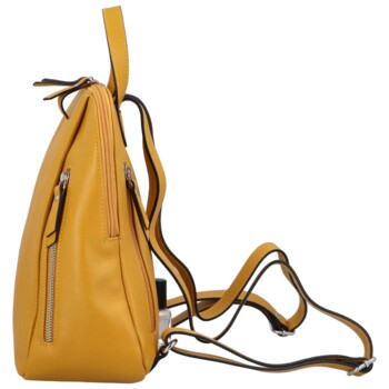 Dámský kožený batůžek žlutý - Katana Devero