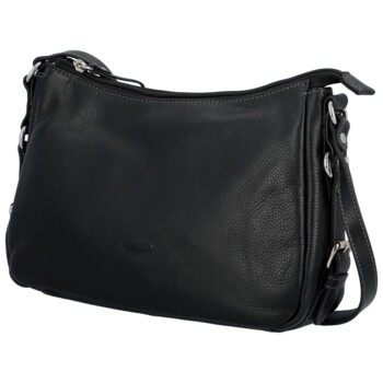 Dámská kožená crossbody černá - Katana Helinna