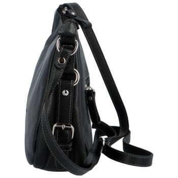 Dámská kožená crossbody černá - Katana Helinna