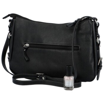 Dámská kožená crossbody černá - Katana Helinna
