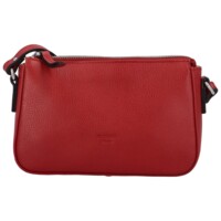 Dámská kožená crossbody kabelka tmavě červená - Katana Zeily