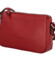 Dámská kožená crossbody kabelka tmavě červená - Katana Zeily