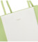 Dámská kabelka přes rameno světlá zeleno bílá - DIANA & CO Noilen