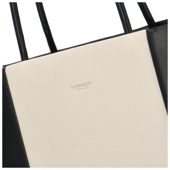 Dámská kabelka přes rameno černo béžová - DIANA & CO Noilen
