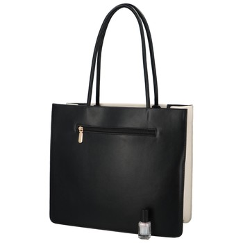 Dámská kabelka přes rameno černo béžová - DIANA & CO Noilen