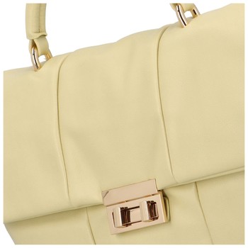 Dámská kabelka do ruky světle žlutá - DIANA & CO Noreply