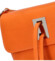 Dámská kožená crossbody kabelka oranžová - ItalY Porta