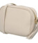 Dámská kožená crossbody kabelka béžová -  ItalY Kriane G