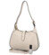 Dámská kožená kabelka přes rameno světle béžová - Delami Levellois