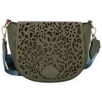 Dámská kožená crossbody kabelka khaki - ItalY Betteryela