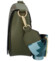 Dámská kožená crossbody kabelka khaki - ItalY Betteryela