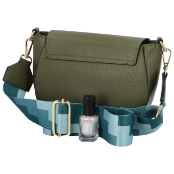 Dámská kožená crossbody kabelka khaki - ItalY Betteryela