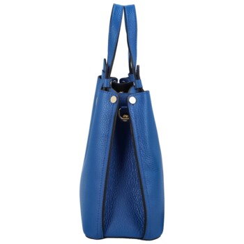 Dámská kožená kabelka královsky modrá - Delami Roseli