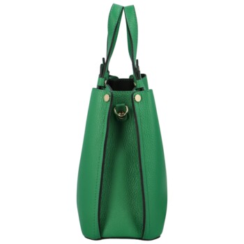 Dámská kožená kabelka zelená - Delami Roseli