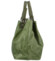 Dámská kožená kabelka olivově zelená - Delami Minestra