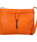 Dámská kožená crossbody kabelka oranžová - ItalY Eneta