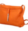 Dámská kožená crossbody kabelka oranžová - ItalY Eneta