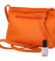 Dámská kožená crossbody kabelka oranžová - ItalY Eneta