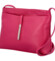 Dámská kožená crossbody kabelka fuchsiová - ItalY Eneta