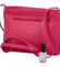 Dámská kožená crossbody kabelka fuchsiová - ItalY Eneta