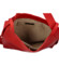 Dámská kožená kabelka přes rameno červená - ItalY Armáni Medium