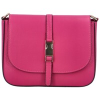 Dámská kožená crossbody kabelka fuchsiová - ItalY Neul