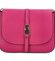 Dámská kožená crossbody kabelka fuchsiová - ItalY Neul