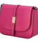 Dámská kožená crossbody kabelka fuchsiová - ItalY Neul