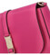 Dámská kožená crossbody kabelka fuchsiová - ItalY Neul