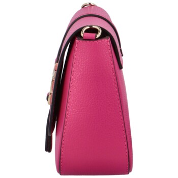 Dámská kožená crossbody kabelka fuchsiová - ItalY Neul