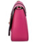 Dámská kožená crossbody kabelka fuchsiová - ItalY Neul