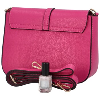 Dámská kožená crossbody kabelka fuchsiová - ItalY Neul