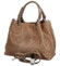 Dámská kožená kabelka hnědá - Delami Minestra