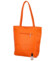 Dámská kožená kabelka přes rameno oranžová - ItalY Nooxies