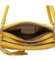 Dámská kožená crossbody kabelka žlutá - ItalY Prianna G
