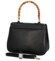 Dámská kožená kabelka do ruky černá - Delami Avelio
