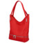 Dámská kožená kabelka přes rameno červená - ItalY Nellis
