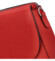 Dámská kožená crossbody kabelka červená - Delami Juliane
