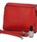 Dámská kožená crossbody kabelka červená - Delami Juliane