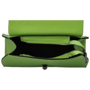 Dámská kožená kabelka do ruky zelená - ItalY Yoselin