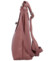 Dámská kožená crossbody kabelka tmavě růžová - ItalY Laira