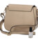 Dámská kožená crossbody kabelka světlá taupe - ItalY Pretty