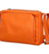 Dámská kožená crossbody kabelka oranžová - ItalY Bandit 2