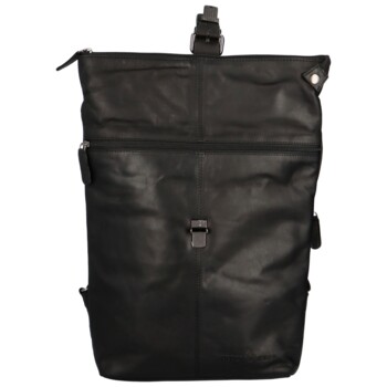 Luxusní kožený batoh černý - Greenwood Kameron