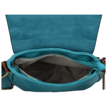 Dámska crossbody kabelka tyrkysově modrá - Paolo Bags Jessica