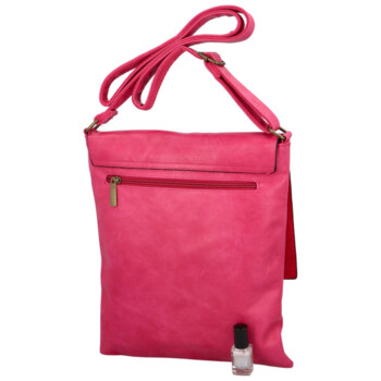 Dámská crossbody kabelka fuchsiová - Paolo Bags Elvíra