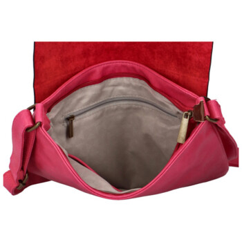 Dámská crossbody kabelka fuchsiová - Paolo Bags Elvíra